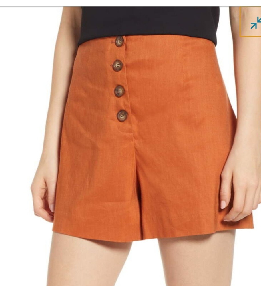 Leith button front shorts, medium
